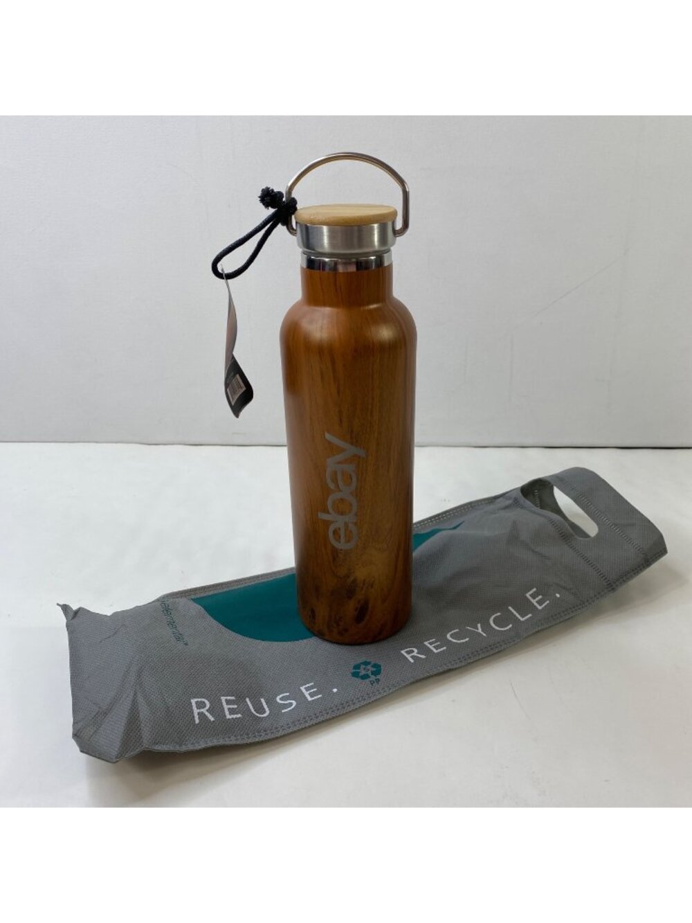 Elemental Series Teakwood Insulated Water Bottle 25oz Stainless Steel eBayana